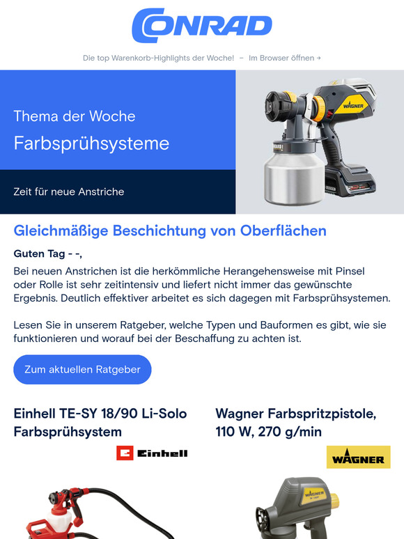 Highlight der Woche: 🎨 Farbsprühsysteme für neue Anstriche