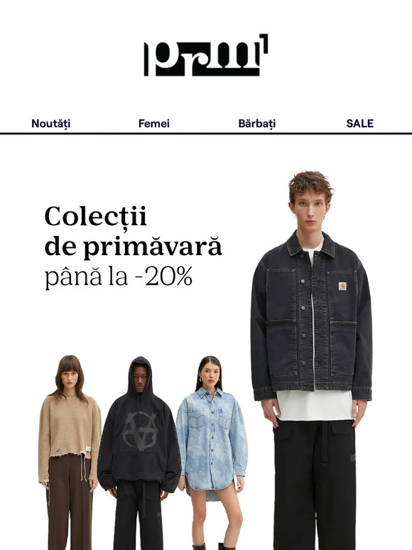 Colecții de primăvară cu până la -20%