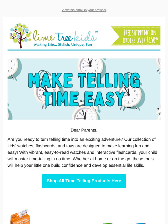 Make Learning to Tell Time Fun with Kids' Watches, Flashcards, and Toys! ⏰