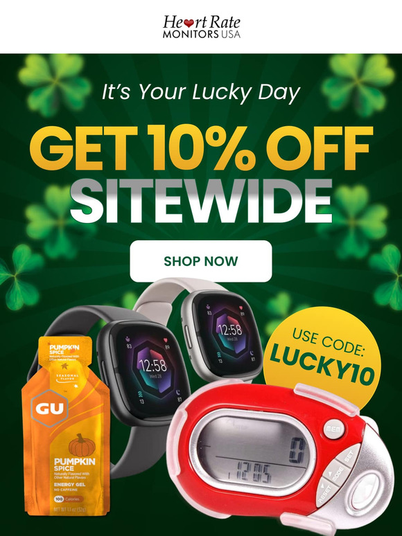 Lucky You—Here’s 10% OFF Sitewide