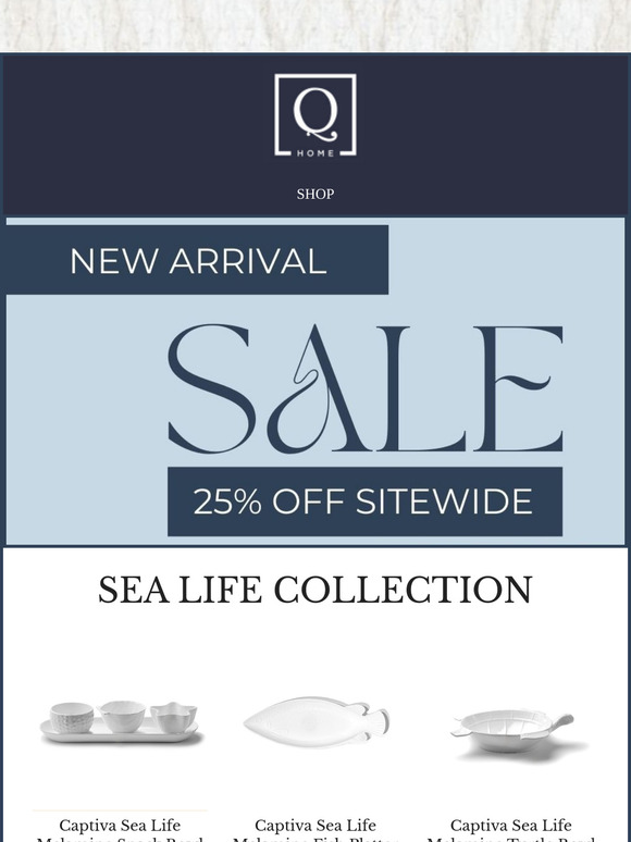 25% OFF: Sea Life Serveware 🐚 🐚🐚