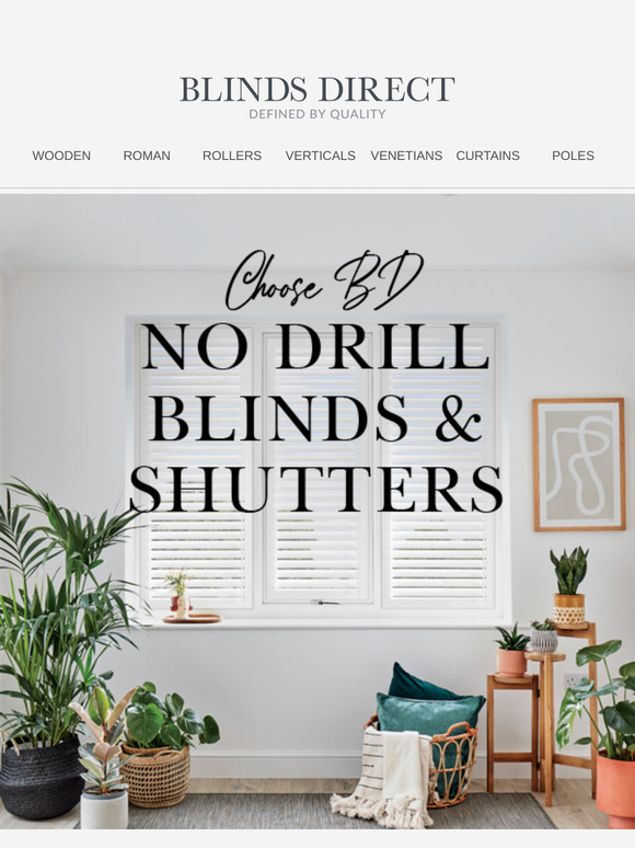 Spring refresh made easy: No Drill blinds and shutters + 30% off everything