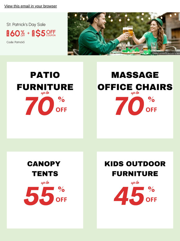 🍀 St. Patrick’s Day Sale – Lucky Deals Await!
