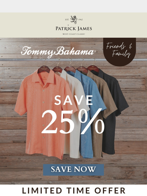 25% Off Tommy Bahama – Just for You!
