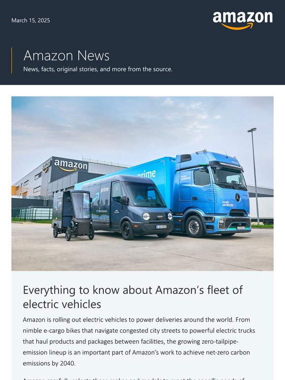 Explore Amazon’s growing lineup of electric vehicles
