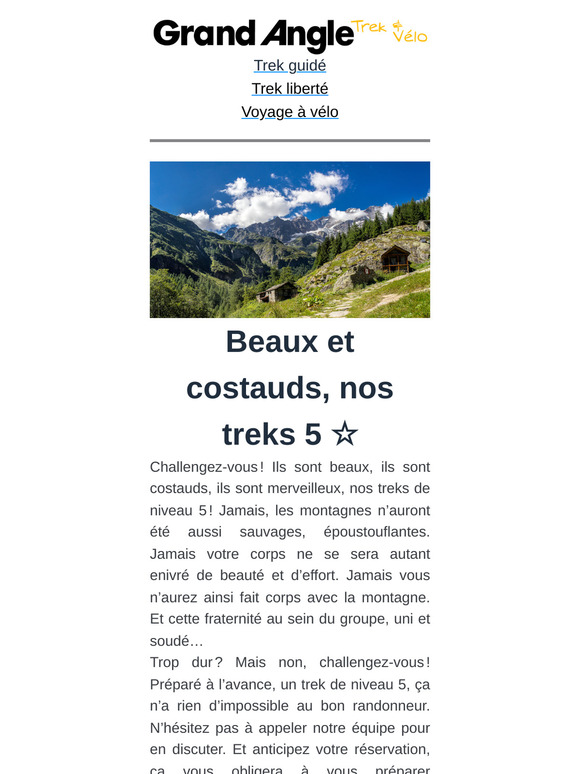 Beaux et costauds, nos treks 5⭐