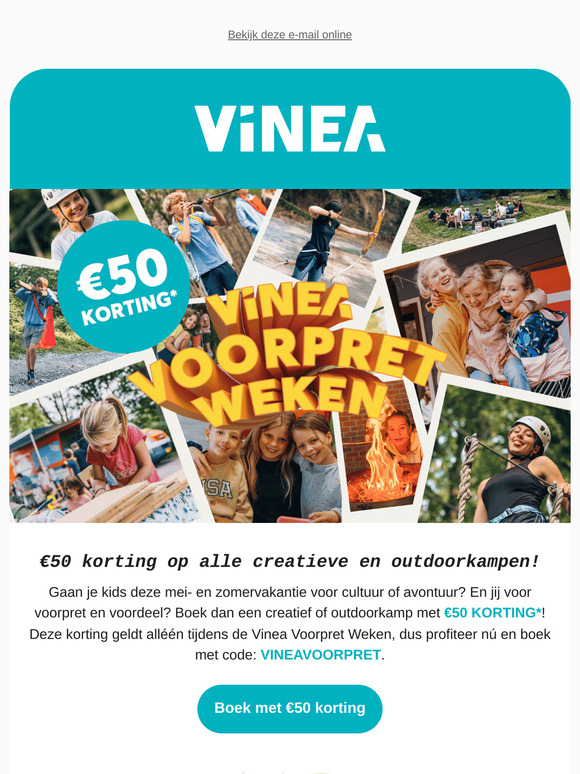Creatief of outdoorkamp met €50 korting? 🏕️