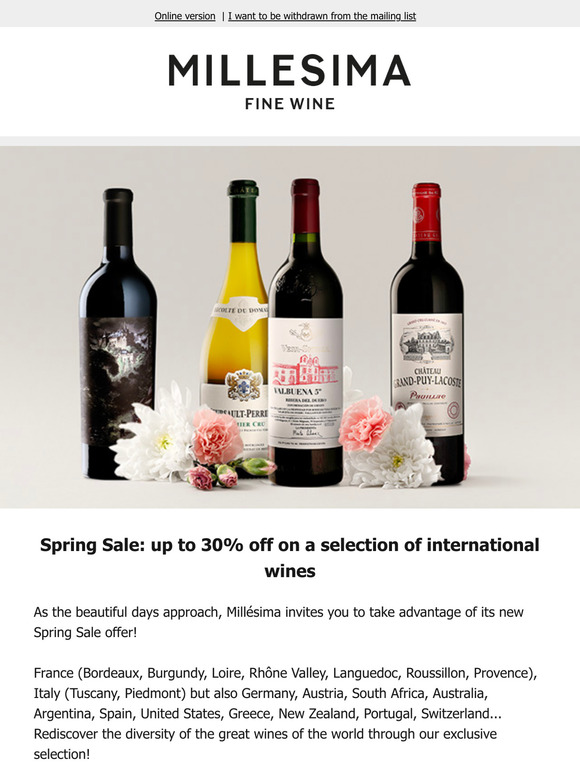 New Offer! Discover our "Spring Sale"