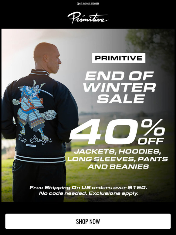 🚨 End of Winter Sale
