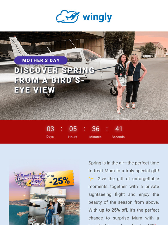 Blue skies & sunshine – spring flights are here! 🌤️🛩️