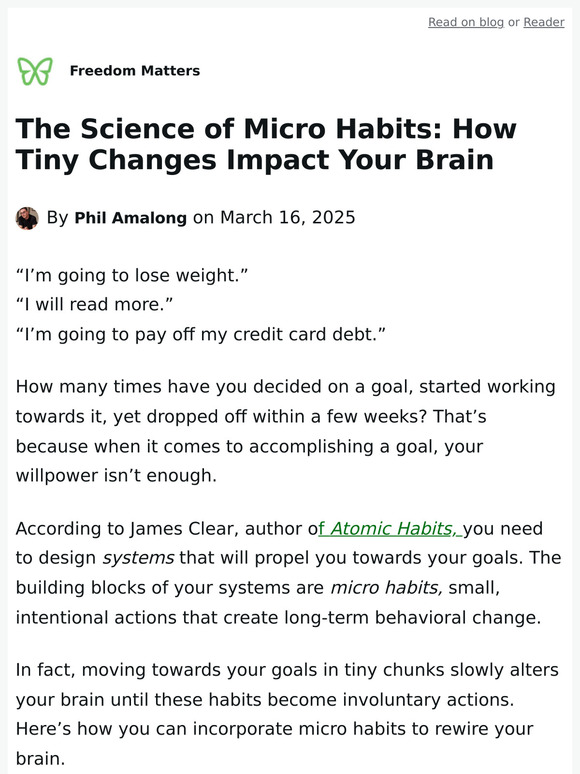 The Science of Micro Habits: How Tiny Changes Impact Your Brain