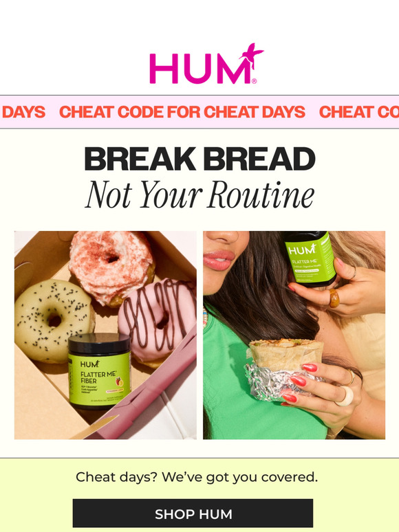 Break Bread, Not Your Routine 🚫