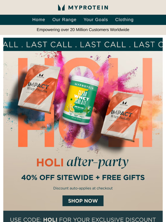 ⏱️HURRY UP: Holi-deals about to END!