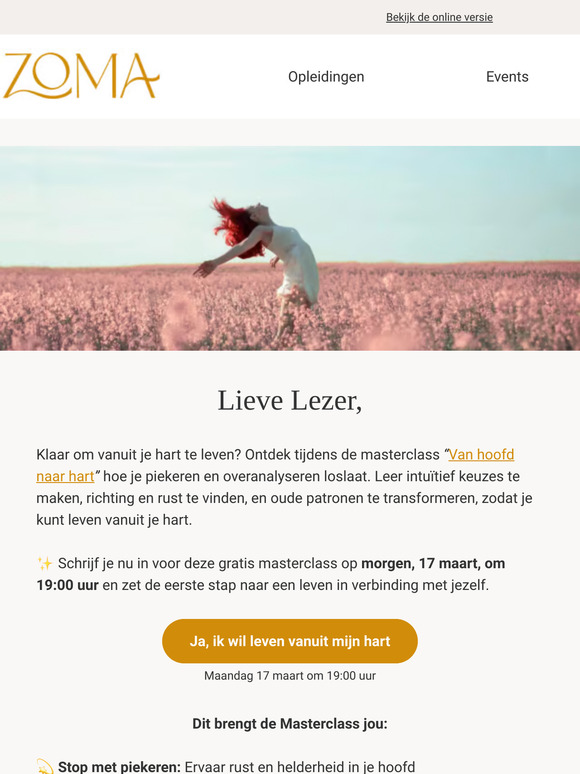 Van piekeren naar leven vanuit rust
