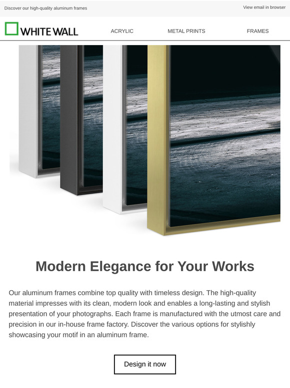 Modern-puristic frames