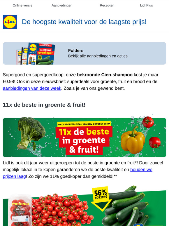 Kroon op kwaliteit: Cien-shampoo voor 98 cent