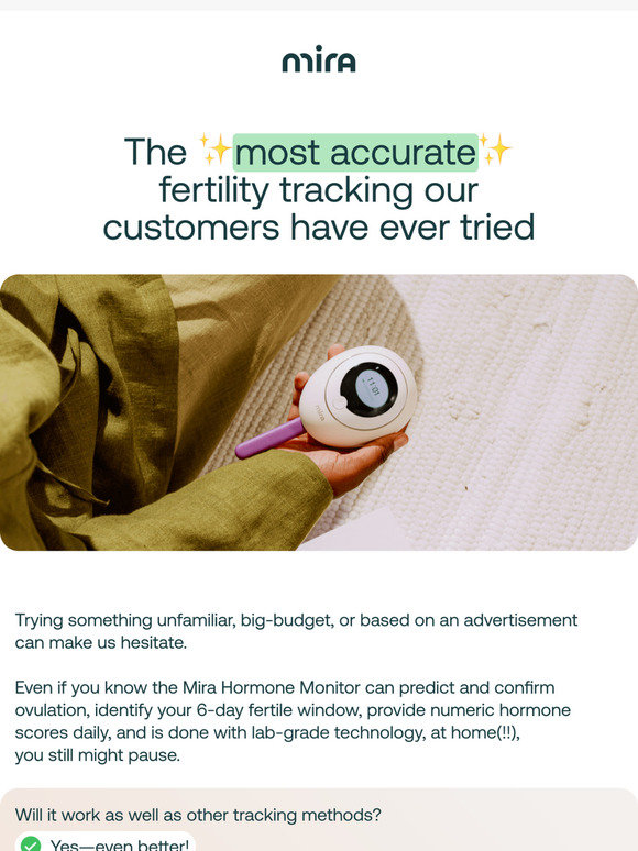 “Why I stopped hesitating and tried Mira…”
