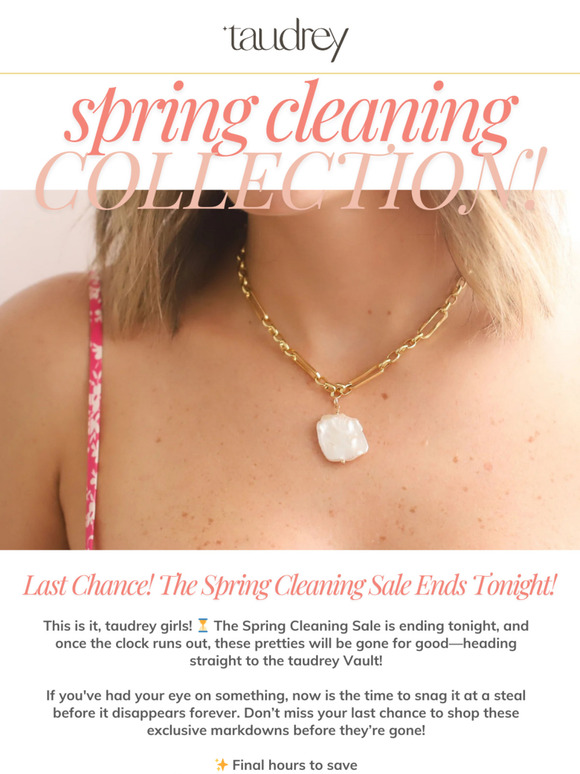 ⏳ Last Call! Final Hours to Shop the Spring Cleaning Sale