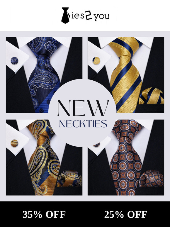 ⏰‼️Ties2you New Neckties Alert!