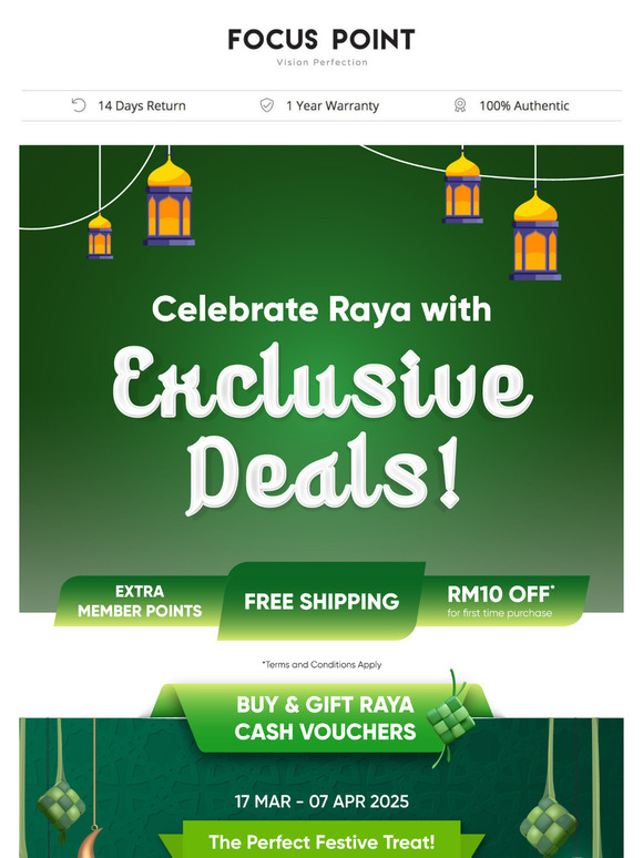 Celebrate Raya with Exclusive Deals!
