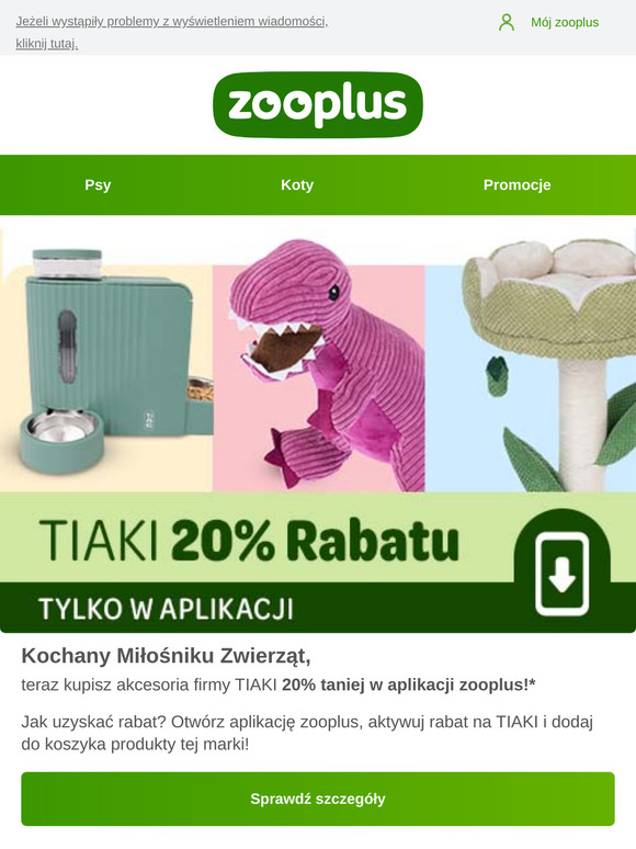 Kup akcesoria TIAKI 20% taniej!