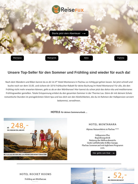 Unsere neuen Top Deals für den Sommer und Frühling ☀️
