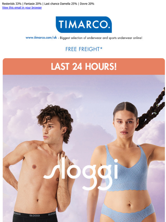Last 24h! Sloggi 3 for 2😍