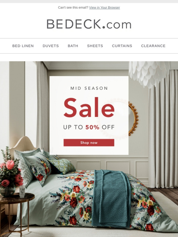 Up to 50% Off - Shop Mid Season Sale