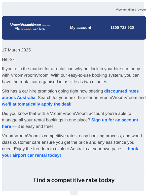 Deal alert! Discounted car hire with Sixt!