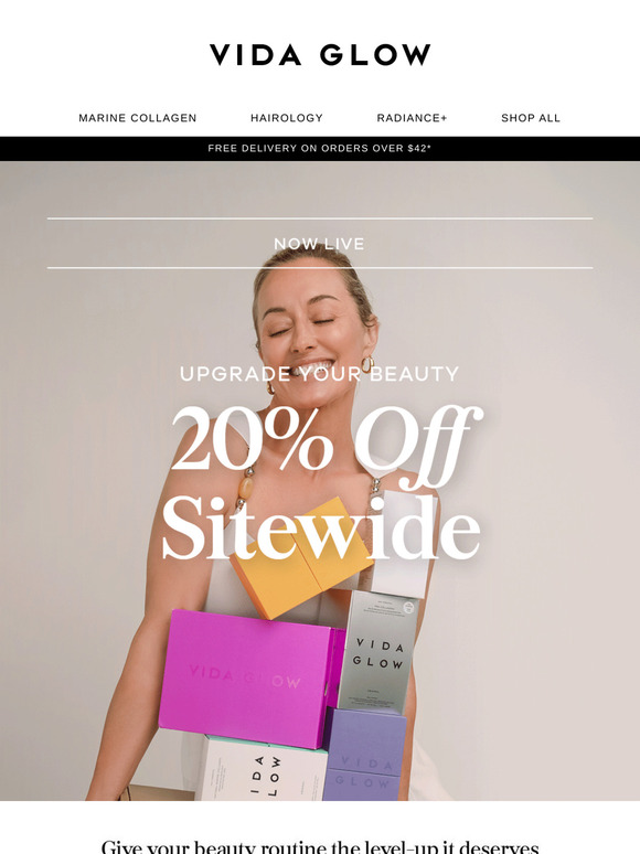 20% off sitewide starts now