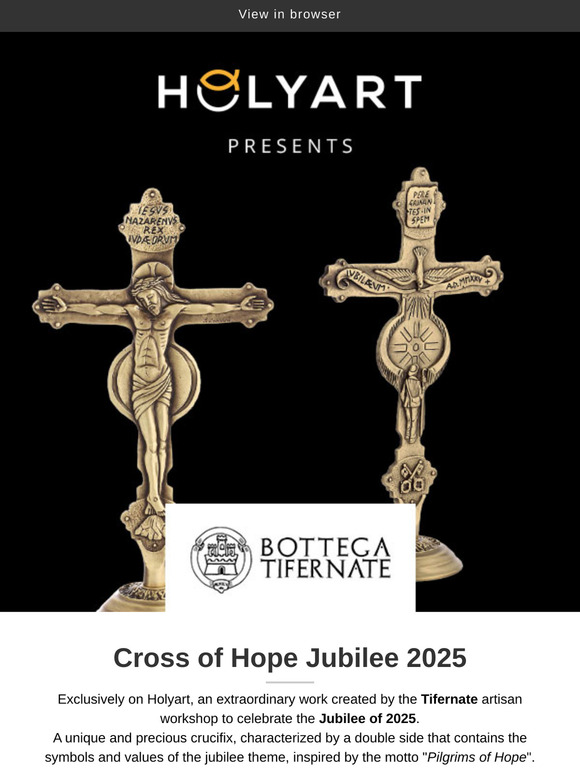 Dear —, Cross of Hope: exclusively on Holyart