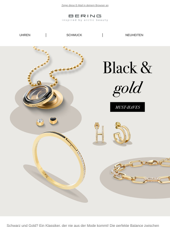 Schwarz & Gold – eine unwiderstehliche Kombination