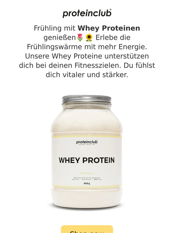 Frühling mit Whey Proteinen genießen 🌷🌻