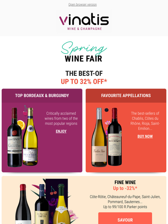 The Best of the Wine Fair! Up to 32% Off