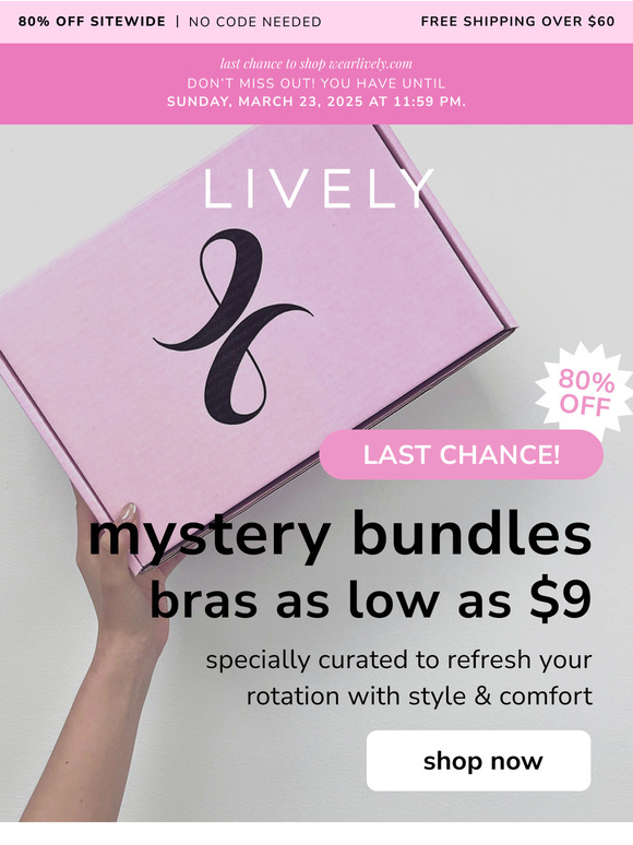 LAST CHANCE! $9 Bras With Mystery Packs 🎁