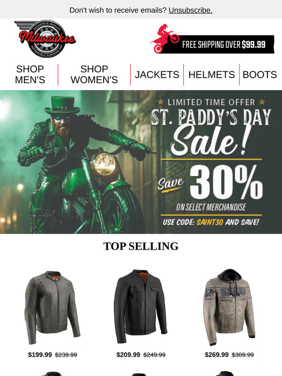 Don’t Miss Out: 30% OFF St. Paddy's Sale!