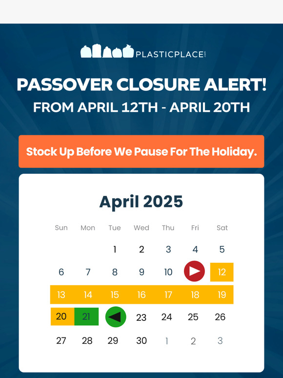 🚨 Plan Ahead: Get Your Trash Bags Before Our Passover Closure!
