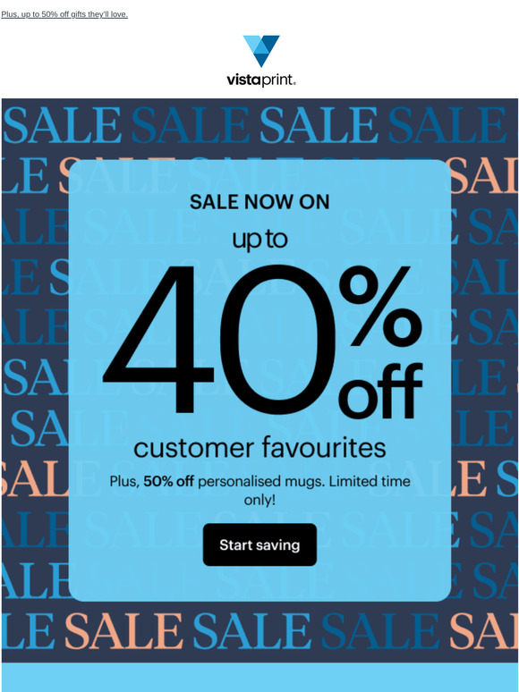 🛍️ Up to 40% off must-have marketing | SALE NOW ON