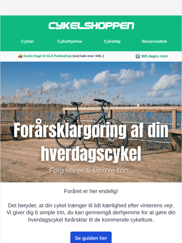 Er din cykel klar til foråret? 🚲🌷