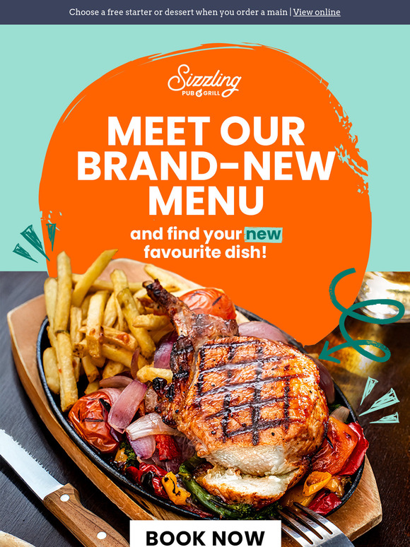 Enjoy a complimentary dish from our sizzling new menu! 🍴