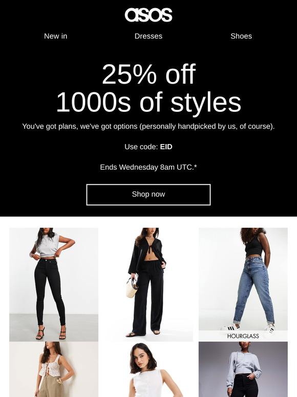 25% off 1000s of styles