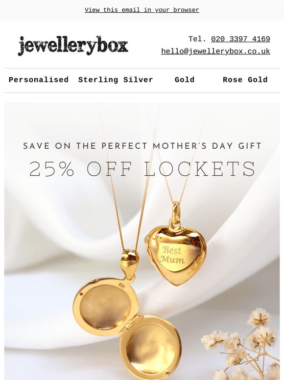 25% Off A Locket Full of Love