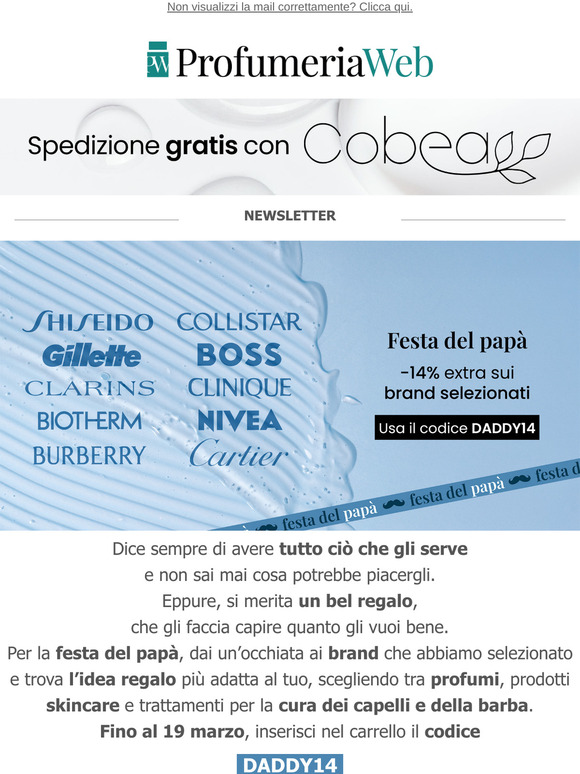 👔 -14% sui brand per la festa del papà