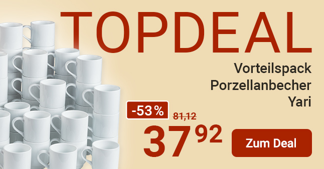 Vorteilspack Porzellanbecher Yari