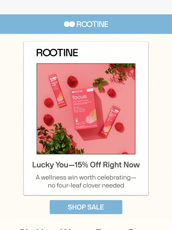 15% Off? Must Be Your Lucky Day