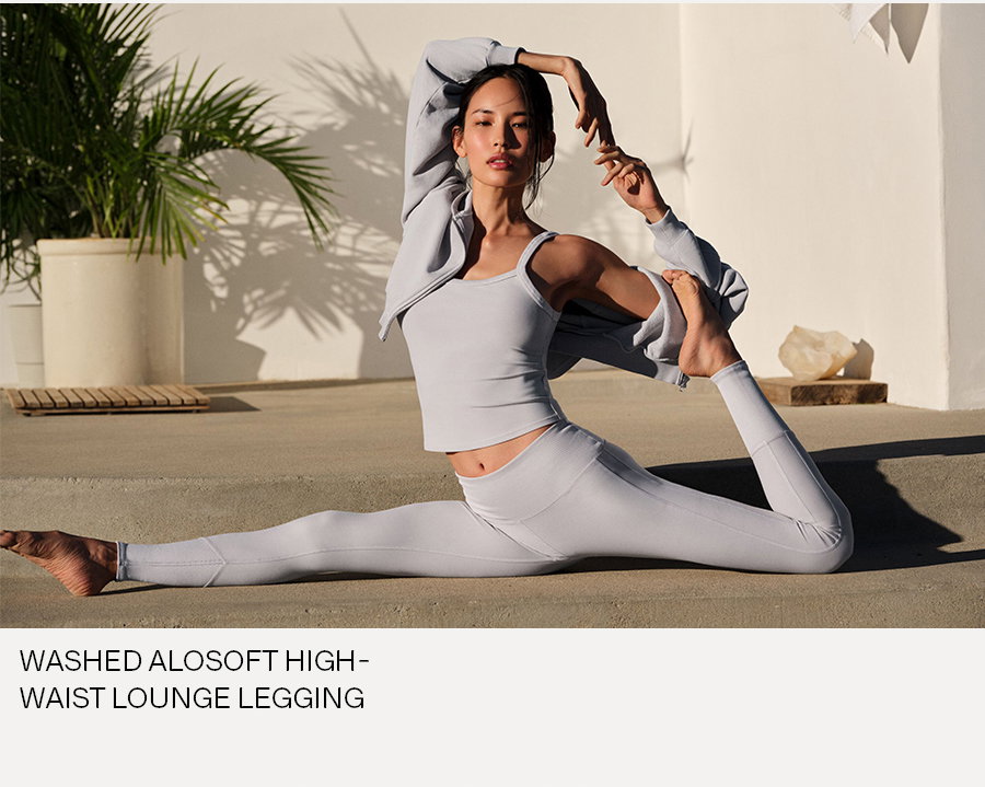 WASHED ALOSOFT HIGH-WAIST LOUNGE LEGGING