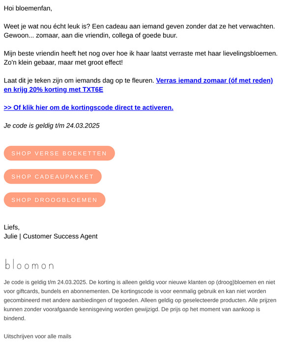 Mijn favoriet: een zomaar-boeket!