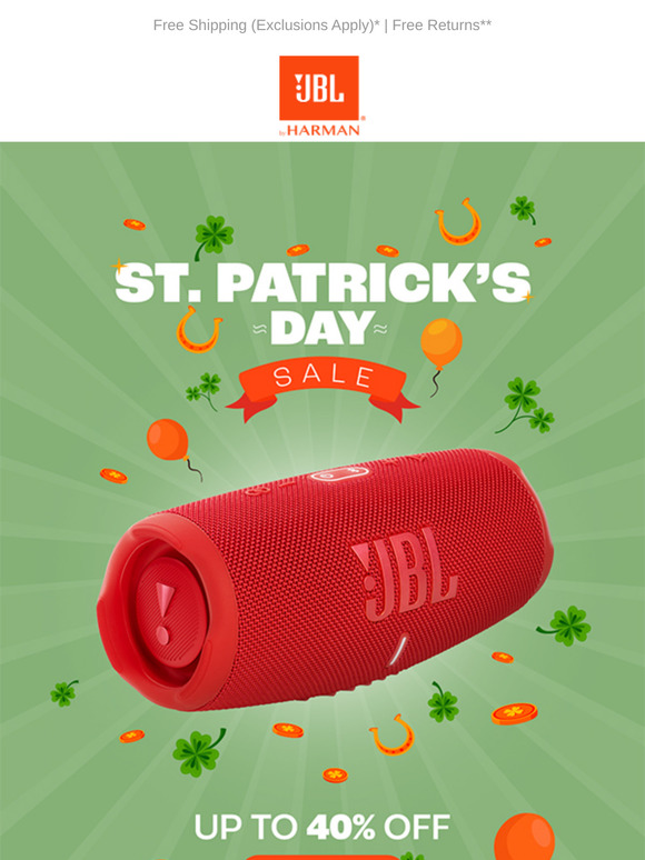 Feeling Lucky? 🍀 Take Up To 40% Off Your Favorite JBL!