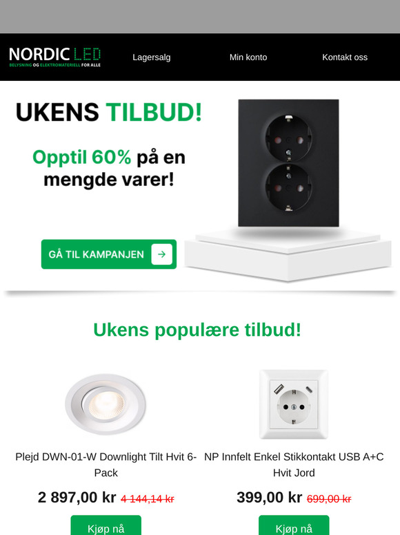 Ukens tilbud: Spar opptil 60%! 🔥