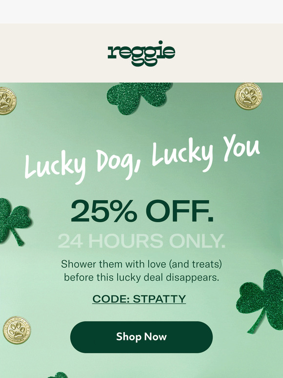 St Patty's Sale: 25% Off ALL Pup Products ☘️